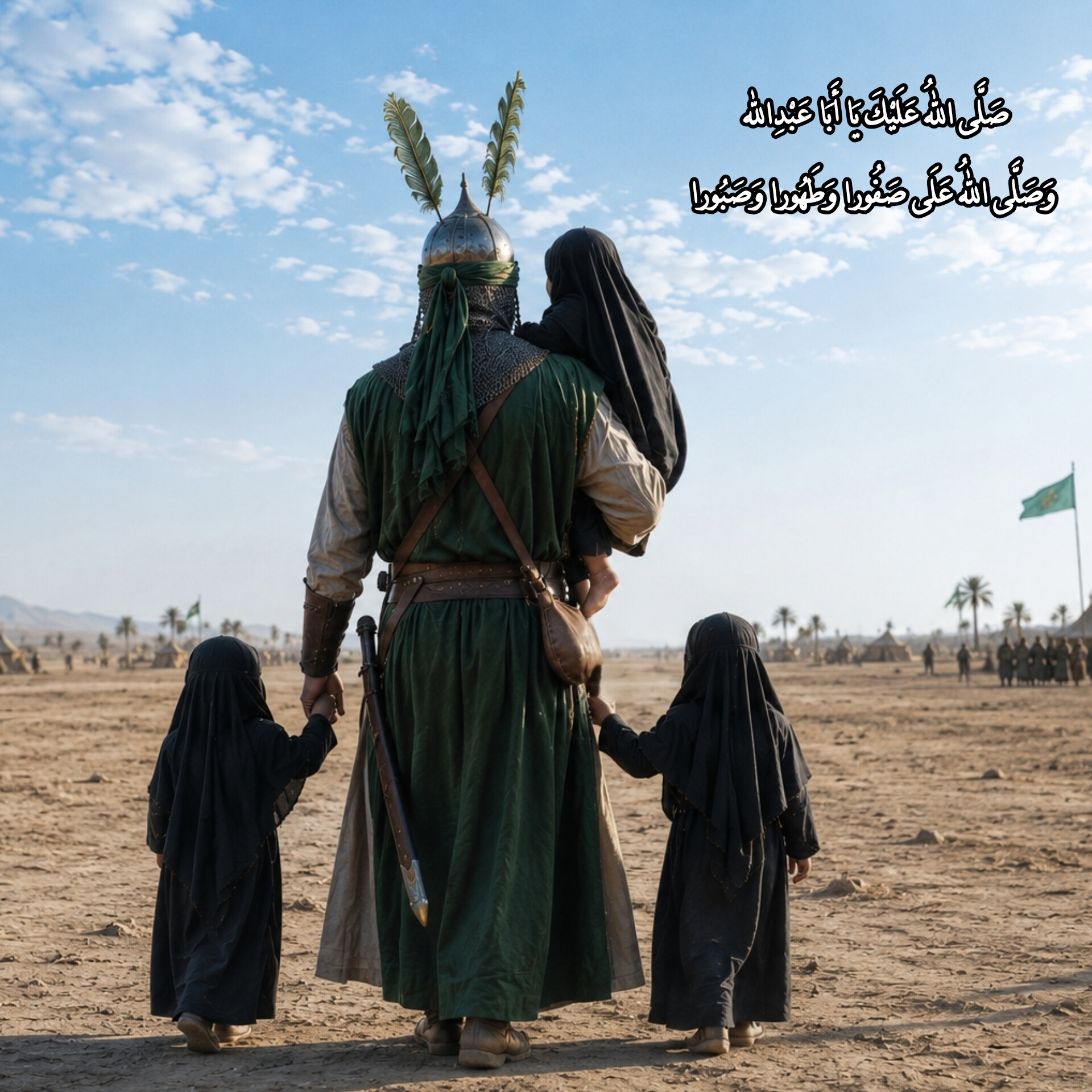 صفورا و طهورا و صبورا به همراه امام حسین